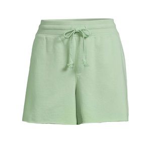 pistachio green sweat shorts